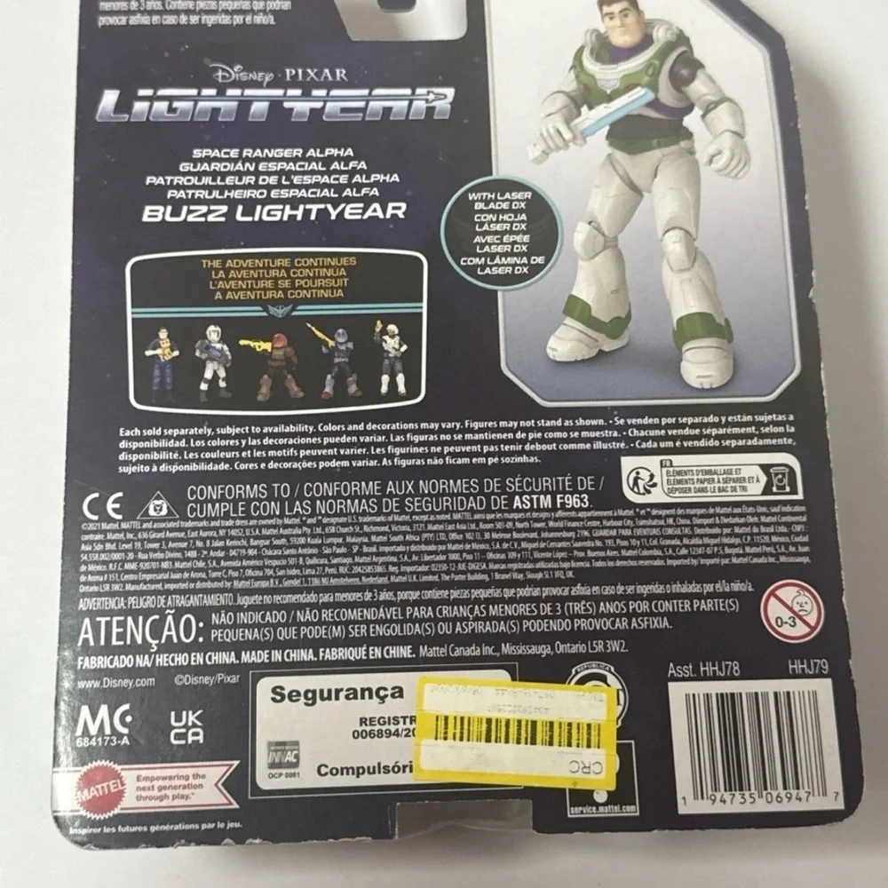 New Disney Pixar Buzz Lightyear The Movie Space Ranger Alpha Action Figure 2022